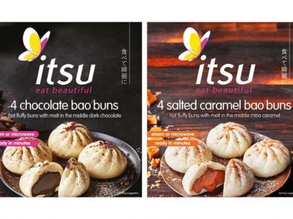 Itsu 在英國首次推出巧克力和鹹焦糖包子